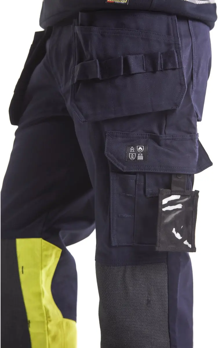Blåkläder Multinorm Werkbroek 1479-1514 - 146 Marine/High Vis Geel
