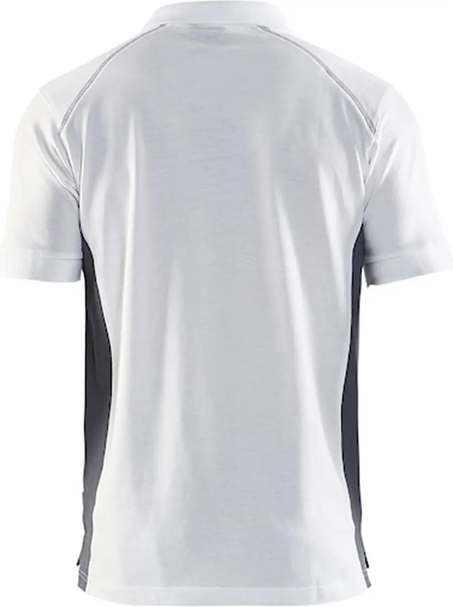 Blåkläder Poloshirt Piqué 3324-1050 - M - Wit/Donkergrijs