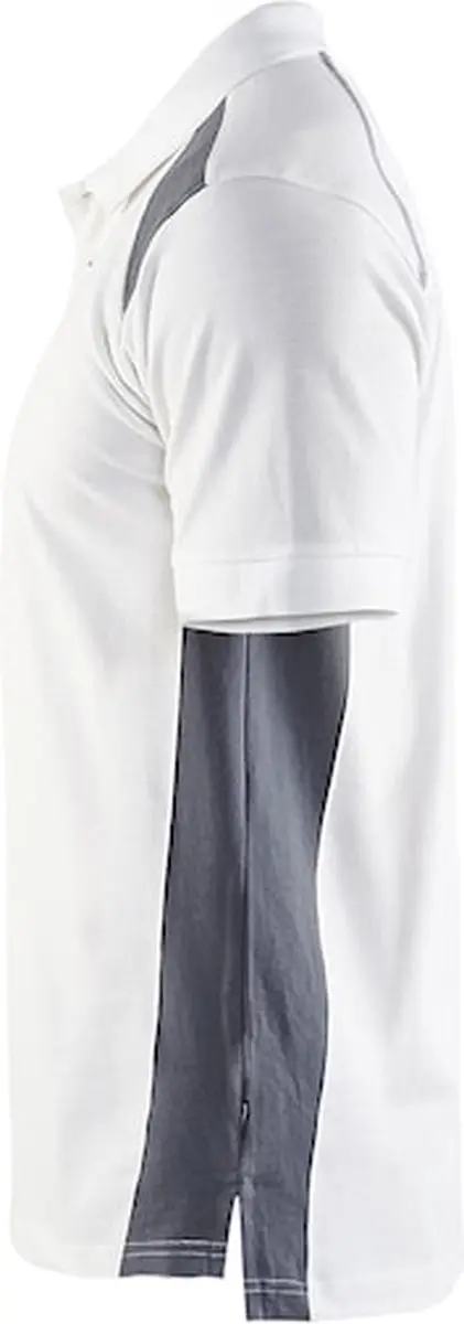 Blåkläder Poloshirt Piqué 3324-1050 - M - Wit/Donkergrijs
