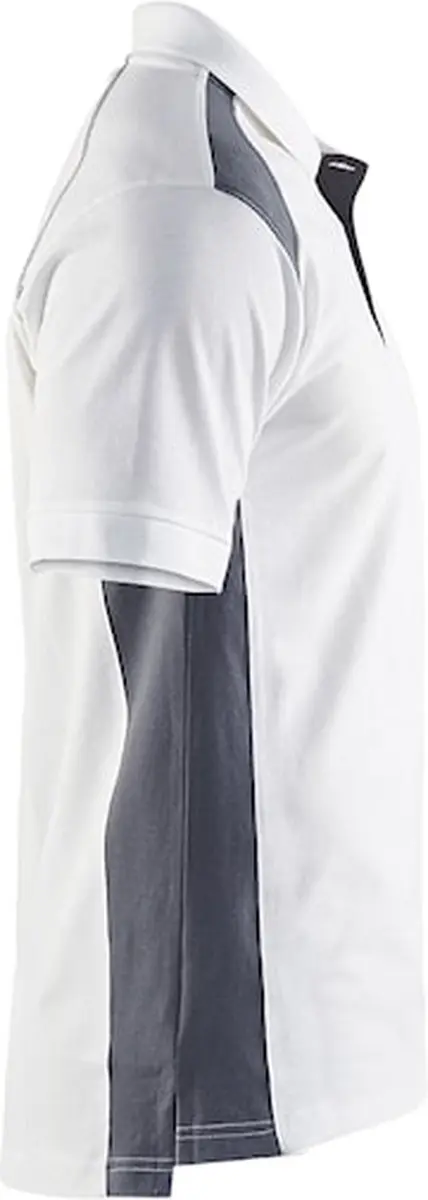 Blåkläder Poloshirt Piqué 3324-1050 - M - Wit/Donkergrijs
