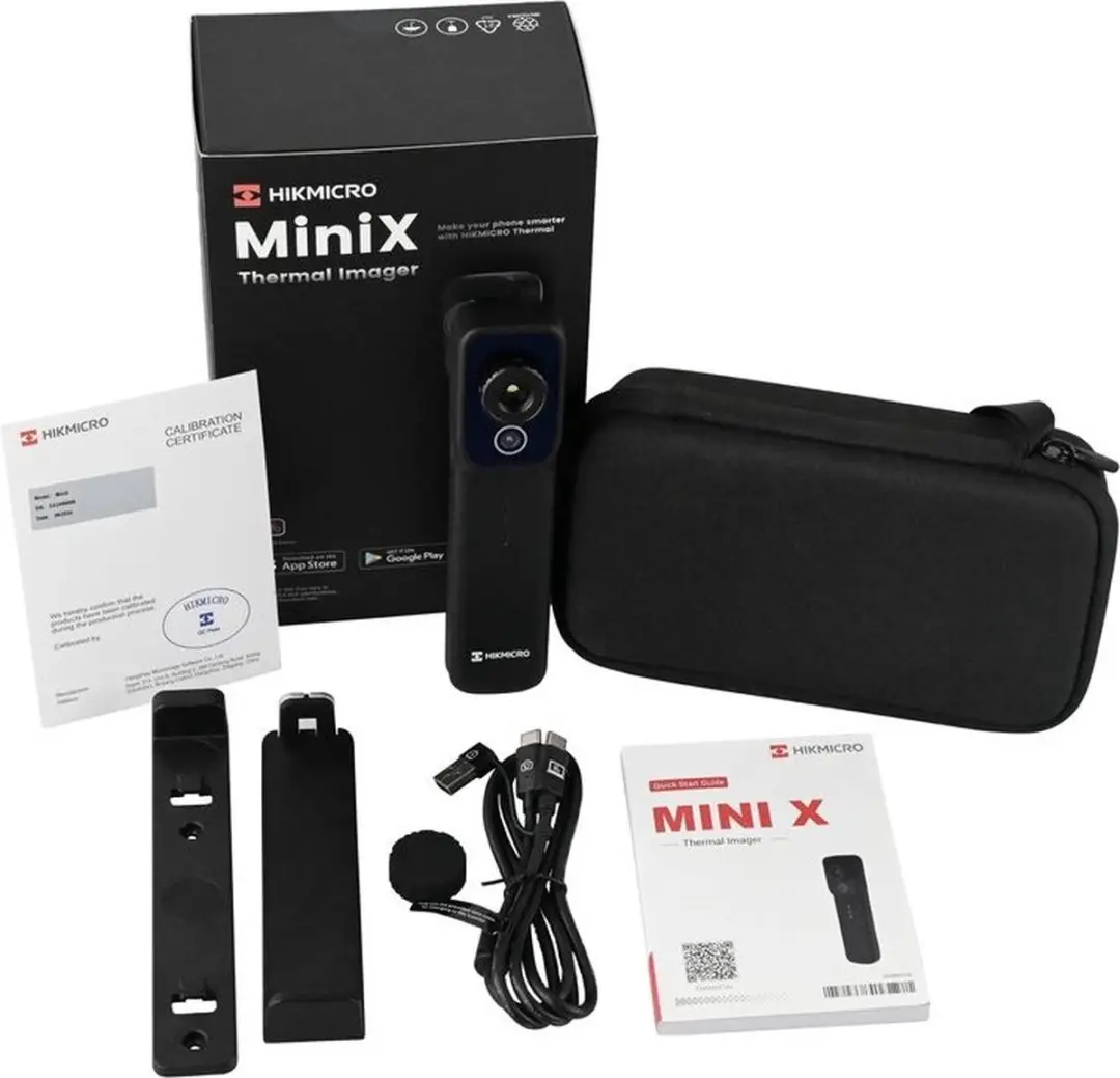 HikMicro MiniX Warmtebeeldcamera 256x192 - tot 550°C - Zwart