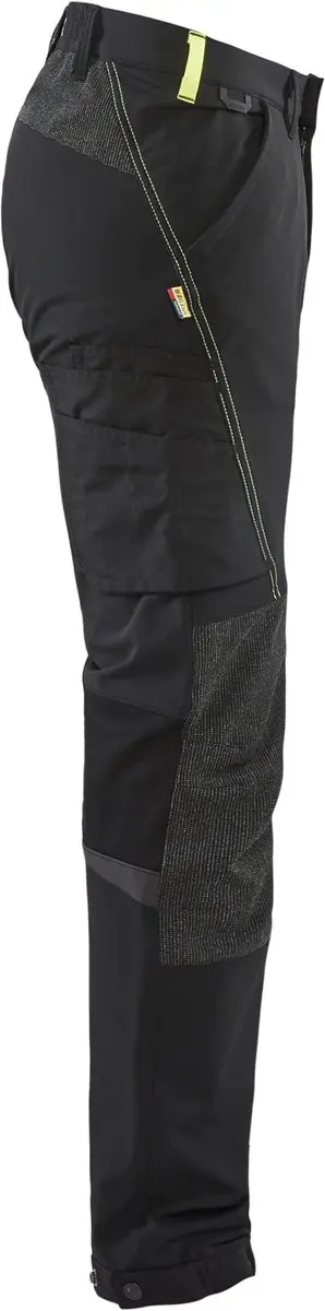 Blåkläder Service Werkbroek 1422-1645 D104 - Zwart/High Vis Geel