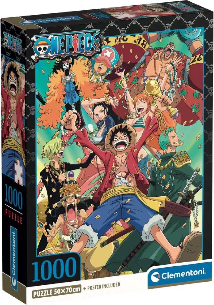Clementoni One Piece Anime Puzzel 1000 Stuks