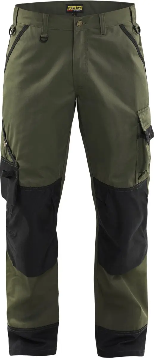 Blåkläder Garden Werkbroek 1454-1835 - 46 - Army Groen/Zwart