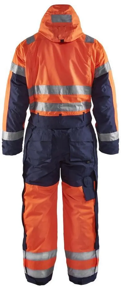 Blåkläder Winteroverall High Vis 6763-1977 - Maat 54 - Oranje/Marineblauw