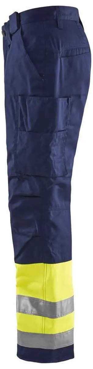 Blåkläder Winterwerkbroek 1862-1811 High Vis Geel/Marineblauw - 154