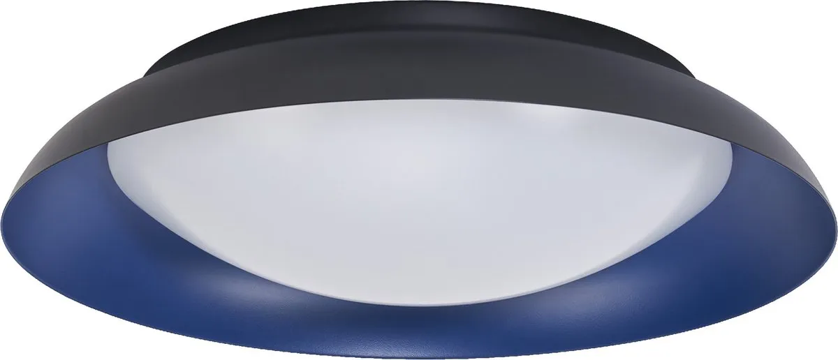LEDVANCE Orbis Plate LED Plafondlamp 35W 1700lm - 430mm Zwart/Blauw