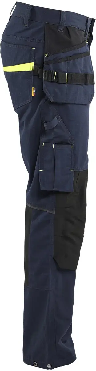 Blåkläder Service Werkbroek 1496-1330 - Stretch - Maat 156 - Marineblauw/Geel