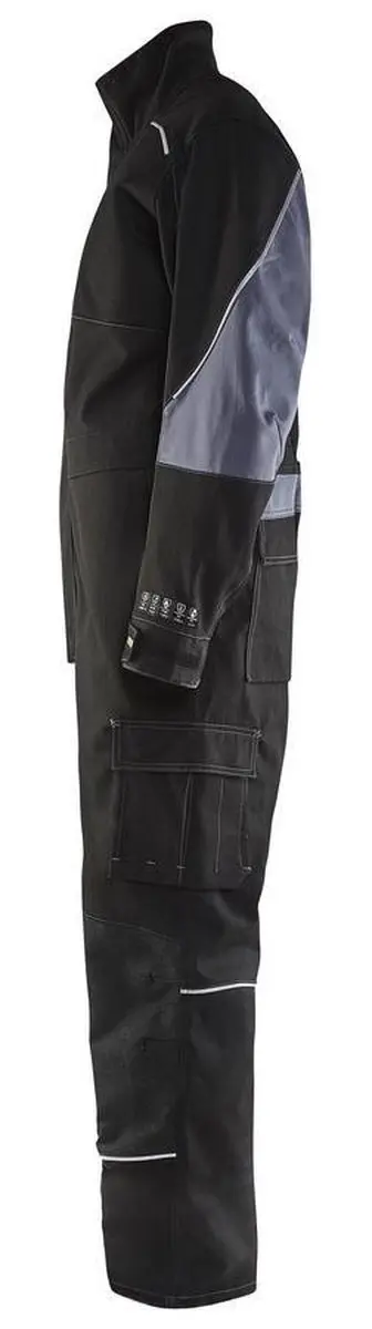 Blåkläder Vlamvertragende Overall 6061-1516 - 60 - Zwart/Grijs