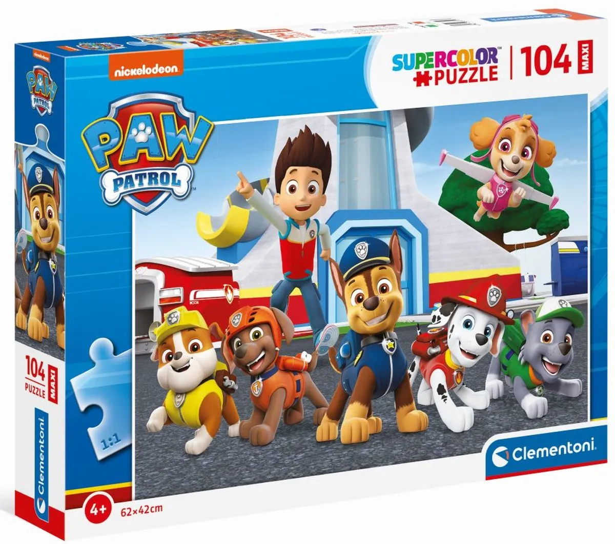 Clementoni Paw Patrol Puzzel 104 Maxi Stukjes
