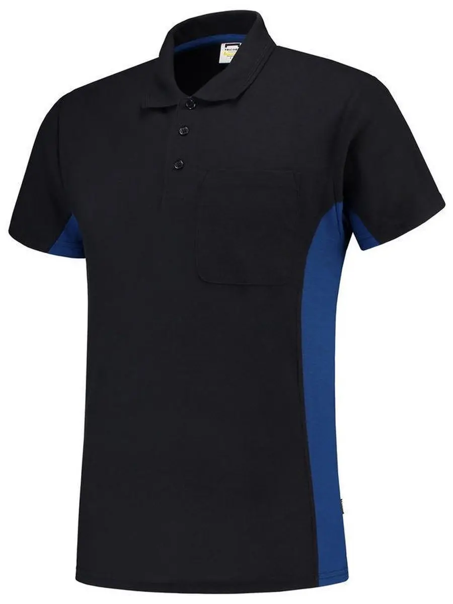 Tricorp Poloshirt Bi-Color Navy/koningsblauw XS
