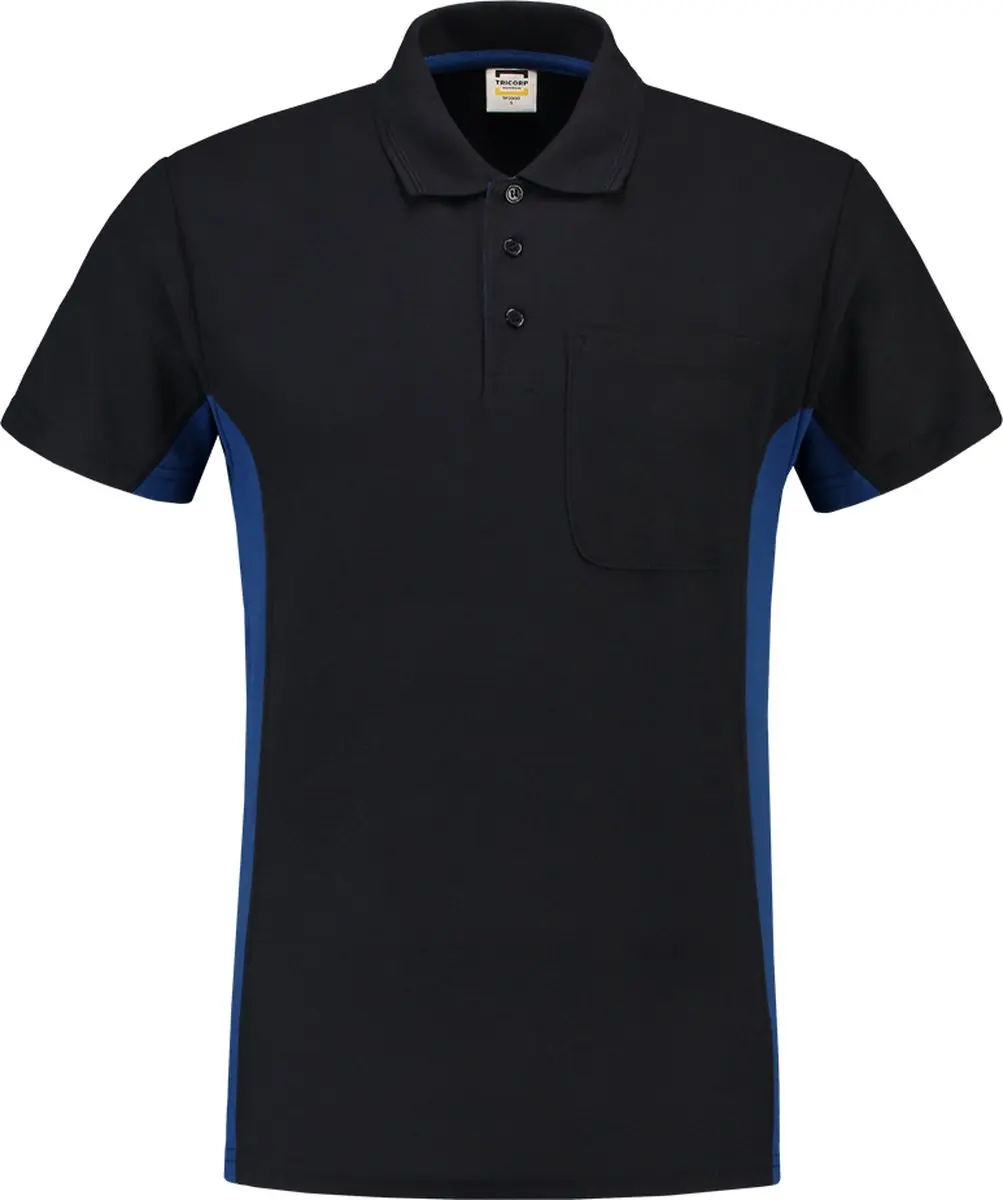 Tricorp Poloshirt Bi-Color Navy/koningsblauw XS