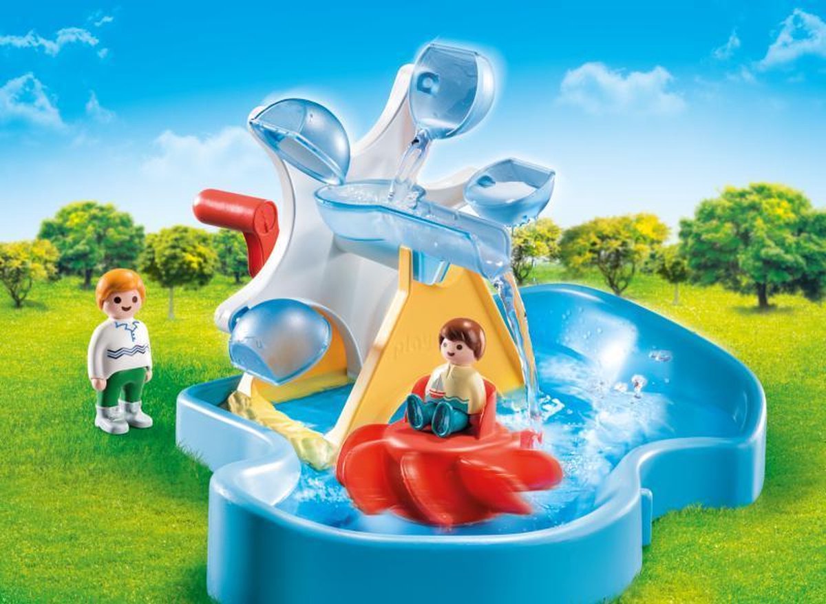 PLAYMOBIL 1.2.3. Aqua Waterrad met carrousel - 70268
