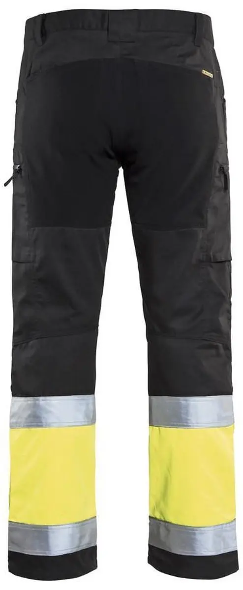 Blåkläder Werkbroek 1551-1811 D116 - Zwart/High Vis Geel
