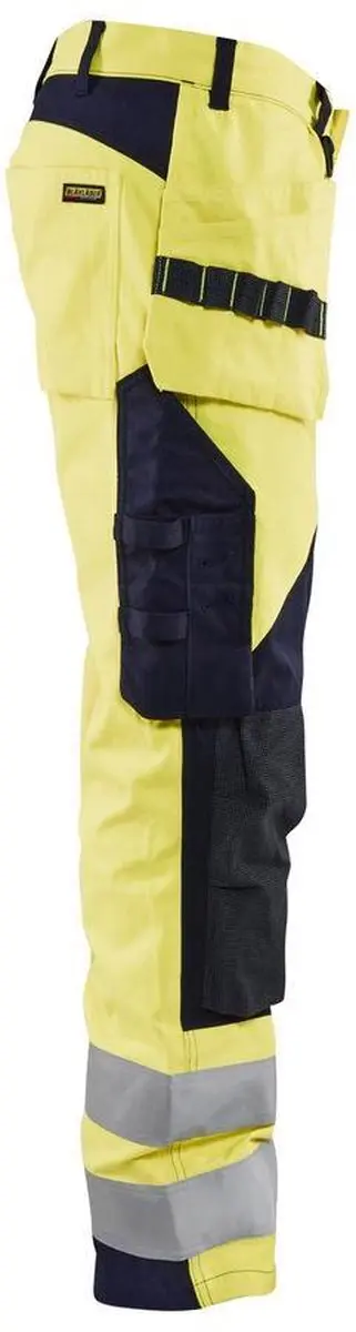 Blåkläder Multinorm Werkbroek 1589-1512 - C56 - High Vis Geel/Marineblauw