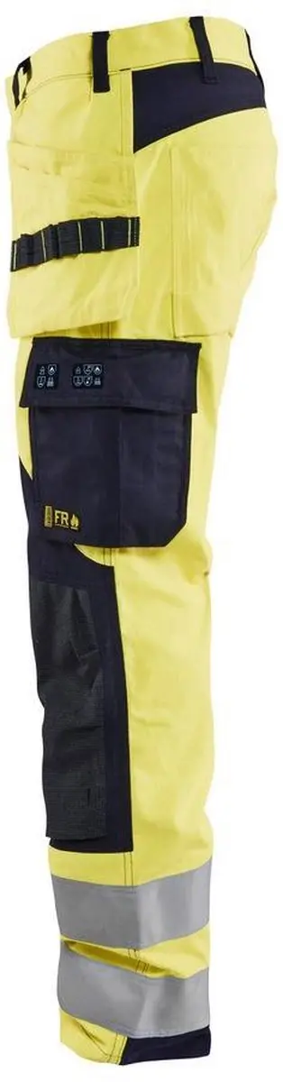 Blåkläder Multinorm Werkbroek 1589-1512 - C56 - High Vis Geel/Marineblauw