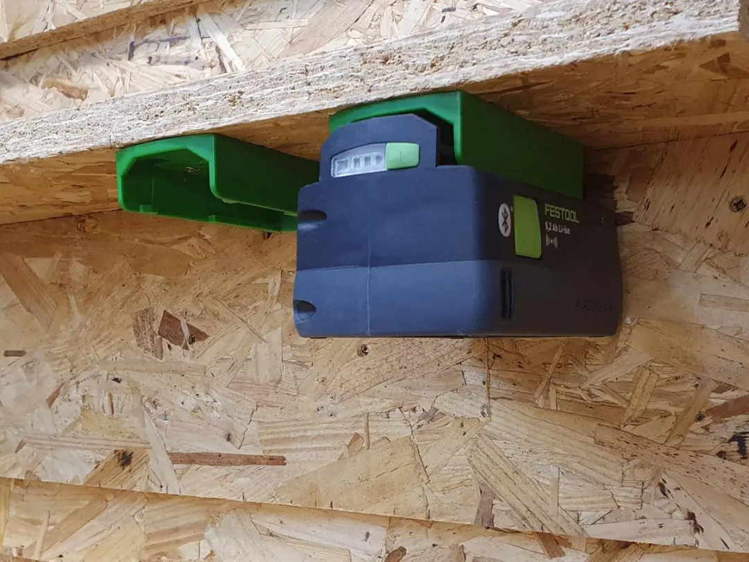 StealthMounts BM-FT18-GRN-6 Accuhouder Festool 18V - 6 Stuks - Groen