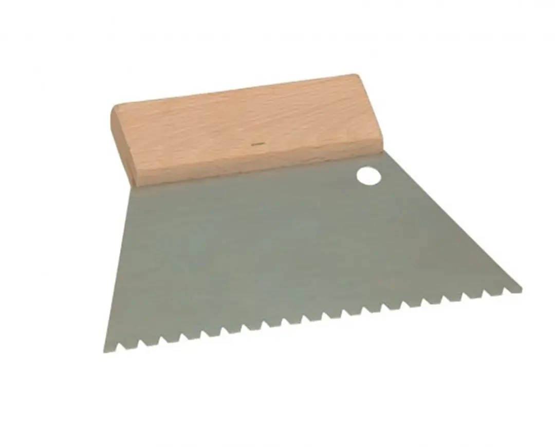 Super Prof Lijmmes Half Rond Fijn 180mm - Zilver/Hout
