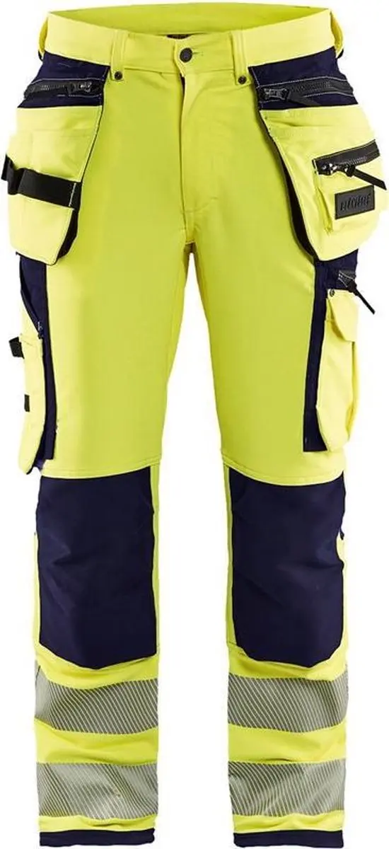 Blåkläder 1997 Werkbroek High Vis Geel/Marineblauw