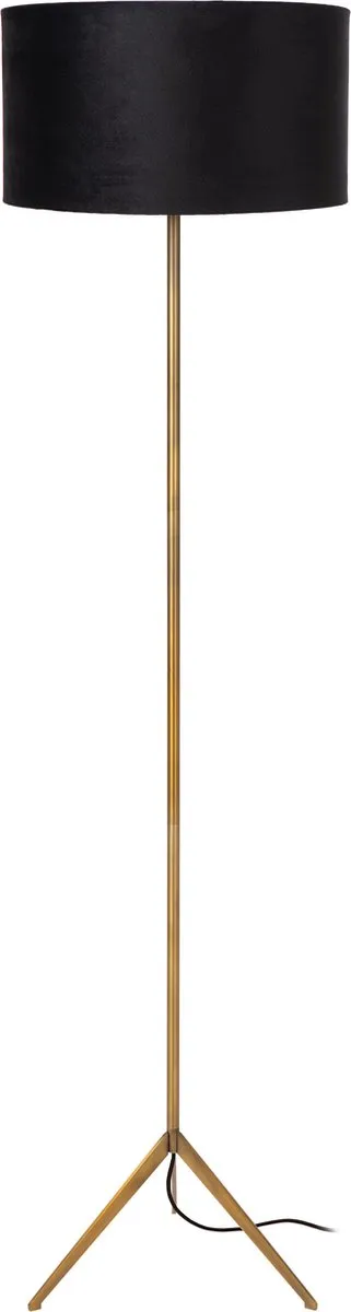 Lucide Tondo Vloerlamp Ø38cm - Mat Goud/Messing