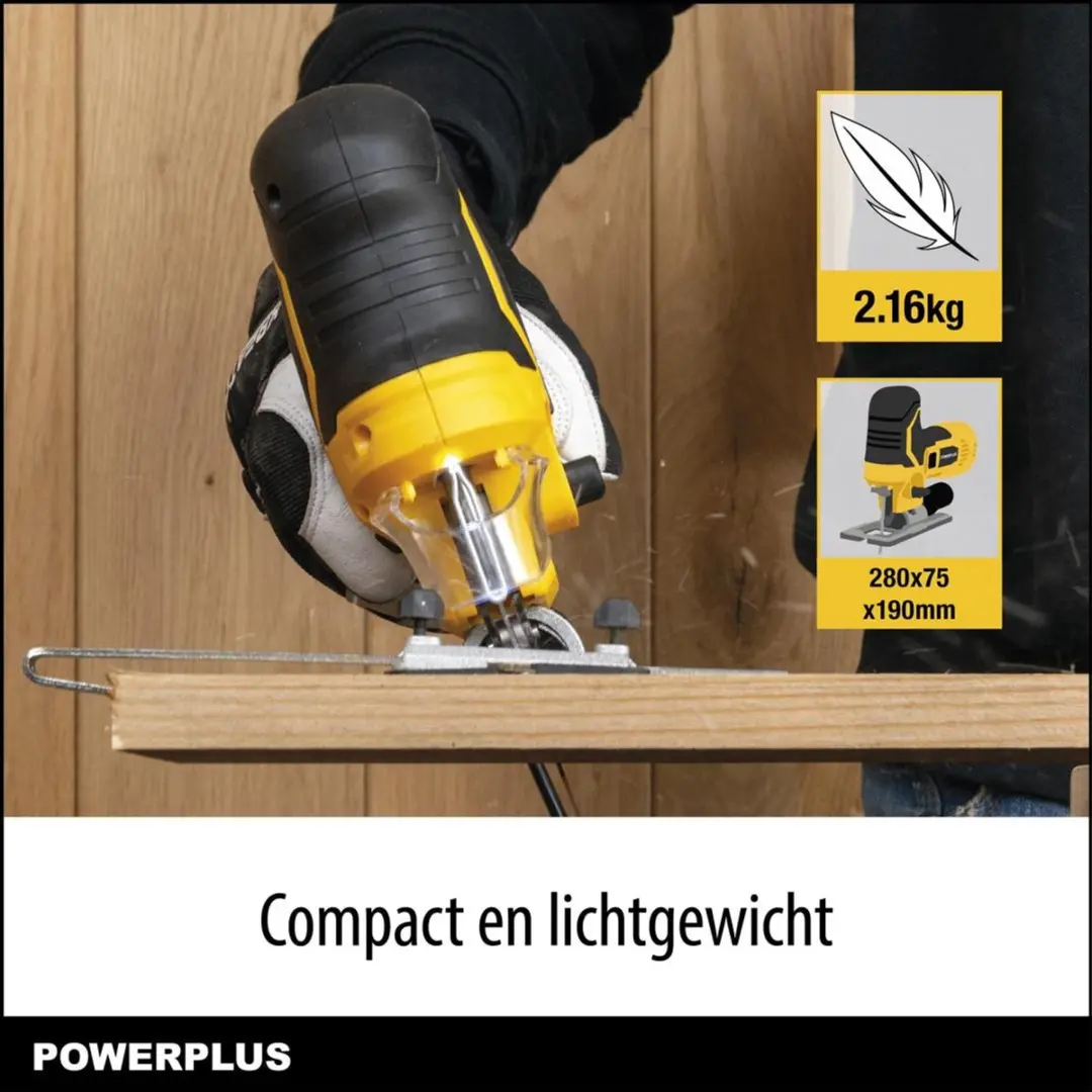 Powerplus POWXBOX030 Elektrische Decoupeerzaag - 750W 3000min-1 - 10 Zaagbladen