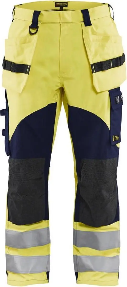 Blåkläder Multinorm Werkbroek 1589-1512 - C44 - High Vis Geel/Marineblauw