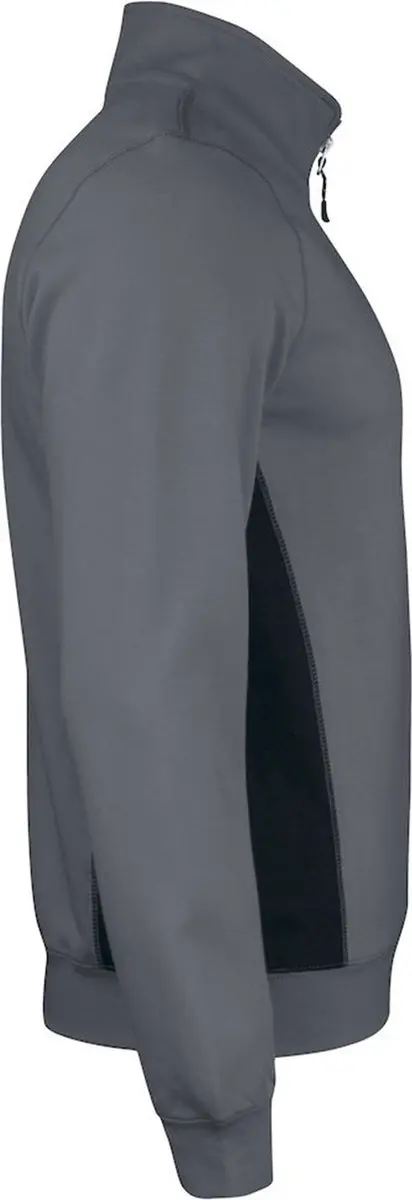 Jobman 5401 Halfzip Sweatshirt Donkergrijs/Zwart XXL