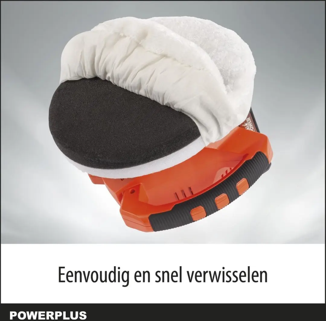 Powerplus POWDP4040 Haakse Poliermachine 240mm - 2 Accu's - afbeelding 6 van 6