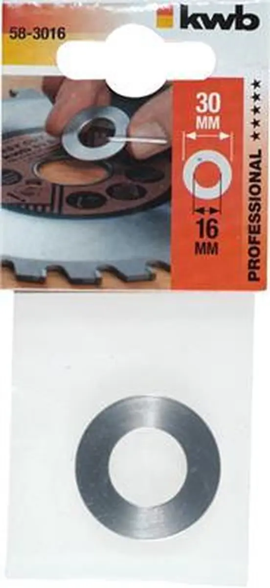 KWB Verloopring D30x16mm 583016