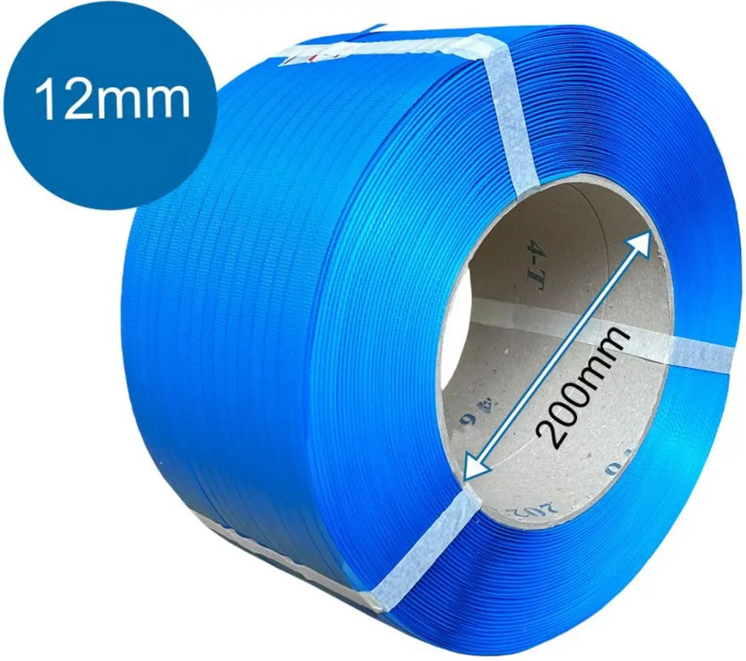 Kortpack PP-Band 12mm x 3000m Blauw - 2 Rollen