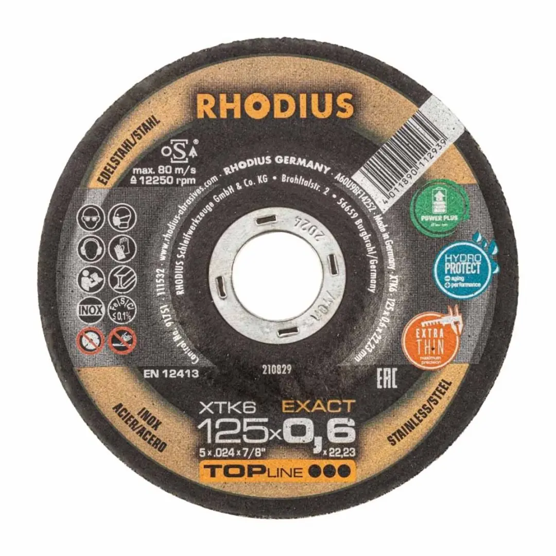 Rhodius Xtk6 Exact 210829 Doorslijpschijf 125mm