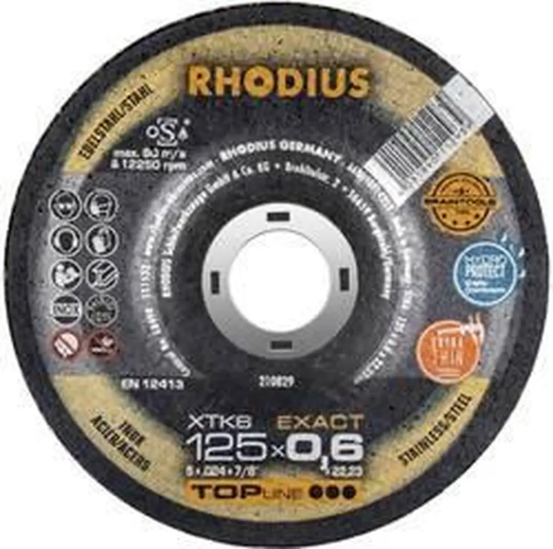 Rhodius Xtk6 Exact 210829 Doorslijpschijf 125mm - Metaal