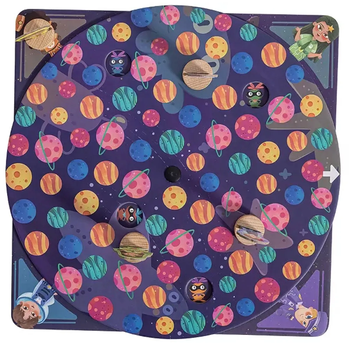 Hape Planetary Pursuit Bordspel 6785 - 4+ jaar