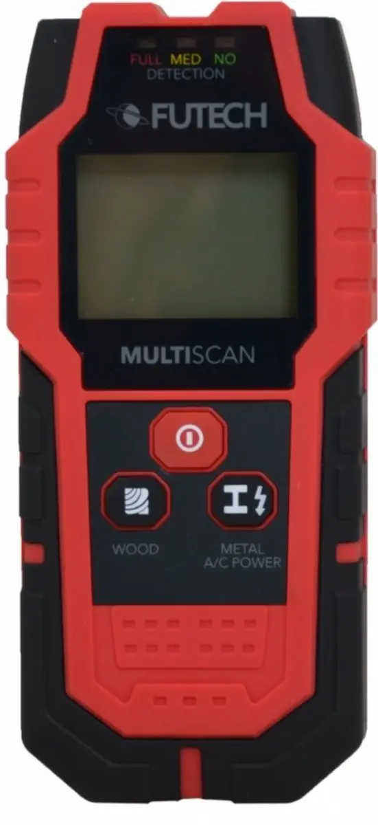 Futech Multiscan Muurscanner - 80mm Detectie Zwart