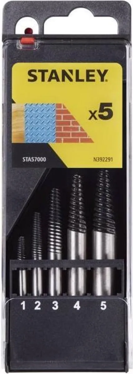 Stanley STA57000 Schroefuitdraaiset 5-delig