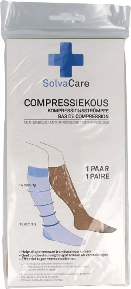 Solvacare Compressiekous Bruin