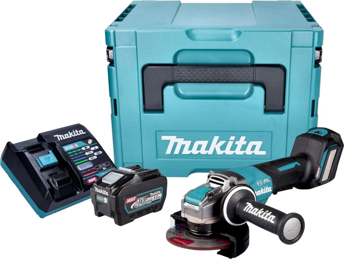 Makita GA044GT101 Accu Haakse Slijper 40V Max X-LOCK Brushless