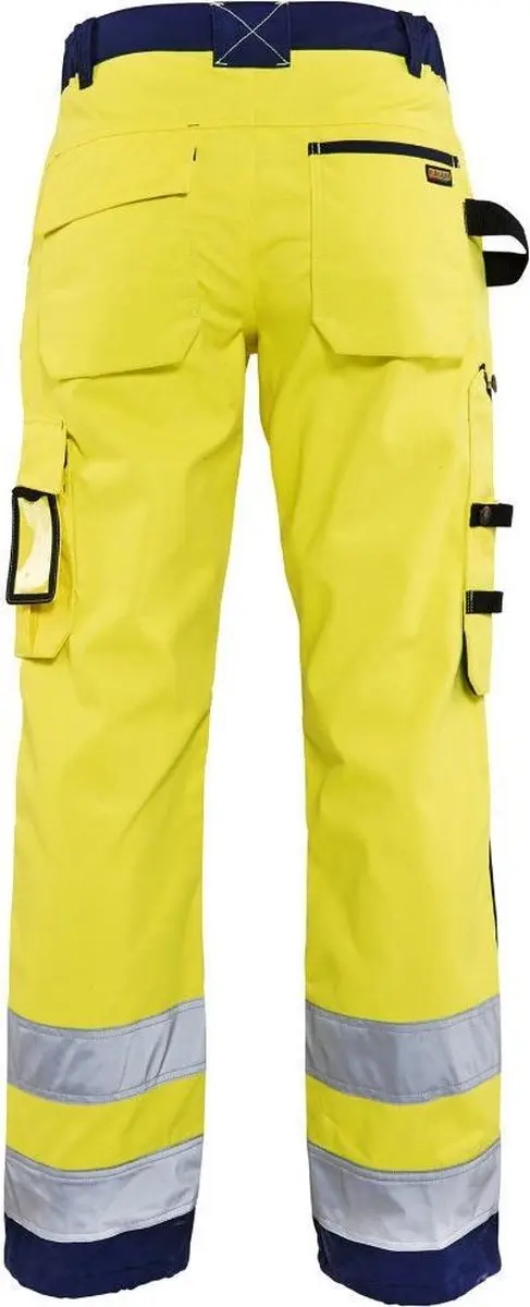 Blåkläder Dames Werkbroek 7155-1811 High Vis Geel/Marineblauw - Maat 48