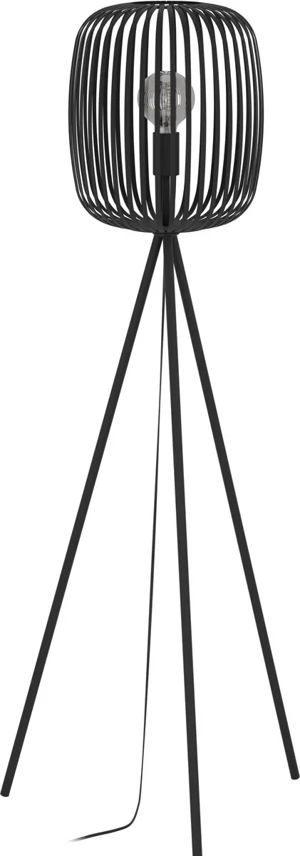Eglo Romazzina Vloerlamp - Zwart - 140x33x33cm