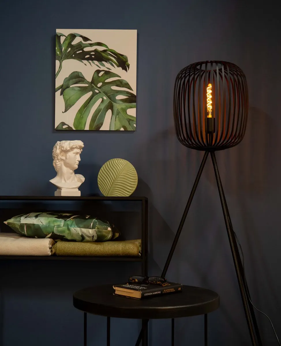 Eglo Romazzina Vloerlamp - Zwart - 140x33x33cm