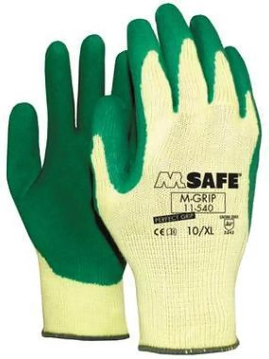 Oxxa M-Grip 11-540 Handschoen - XS - Groen/Geel