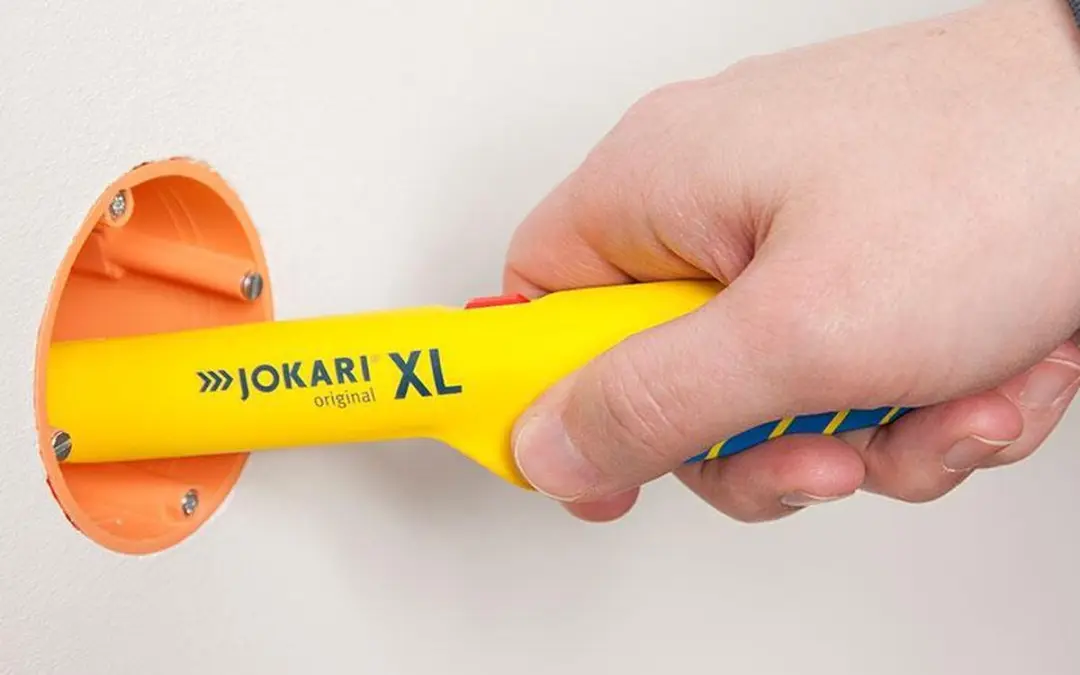 Jokari XL Striptang Ø 8-13mm - Blauw/Geel - afbeelding 6 van 6
