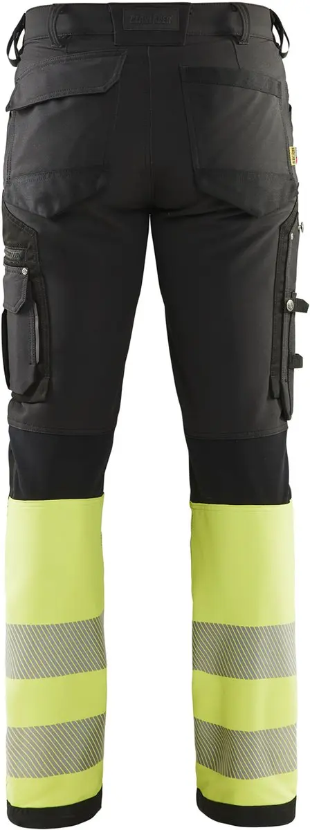 Blåkläder 1193-1642 Werkbroek 150 - Zwart/High Vis Geel