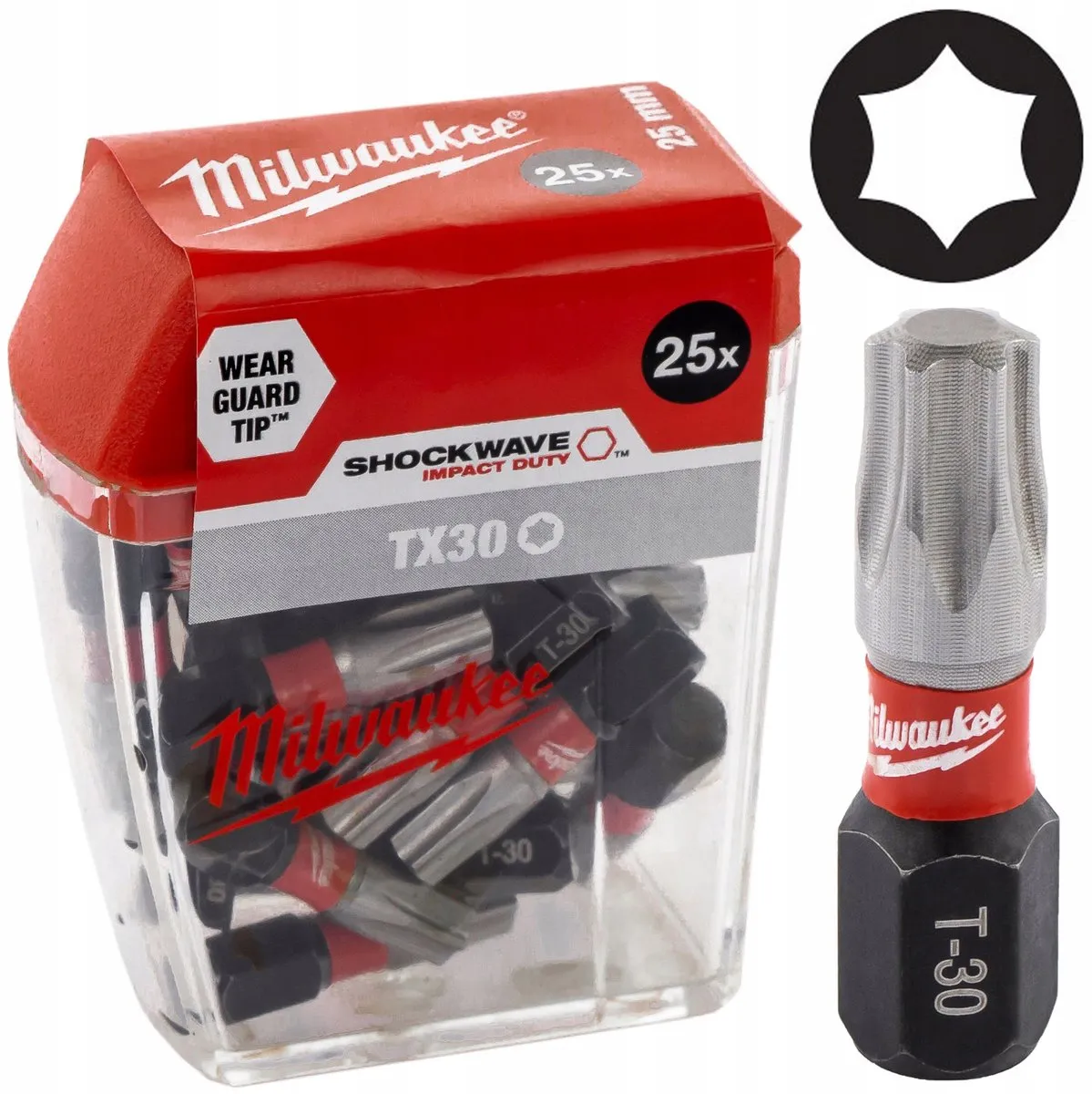 Milwaukee Shockwave TX30 Schroefbitset 25mm