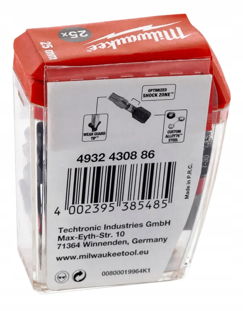 Milwaukee Shockwave TX30 Schroefbitset 25mm - 25 Stuks - afbeelding 2 van 6