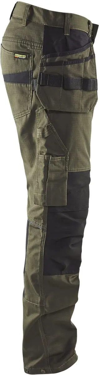 Blåkläder Service Werkbroek 1496-1330 - Stretch - D124 - Groen/Zwart