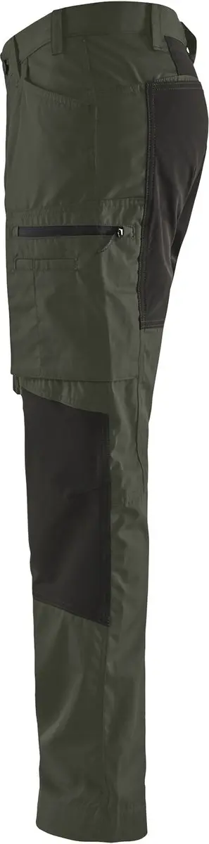 Blåkläder Service Werkbroek 1459-1845 - C46 - Army Groen/Zwart