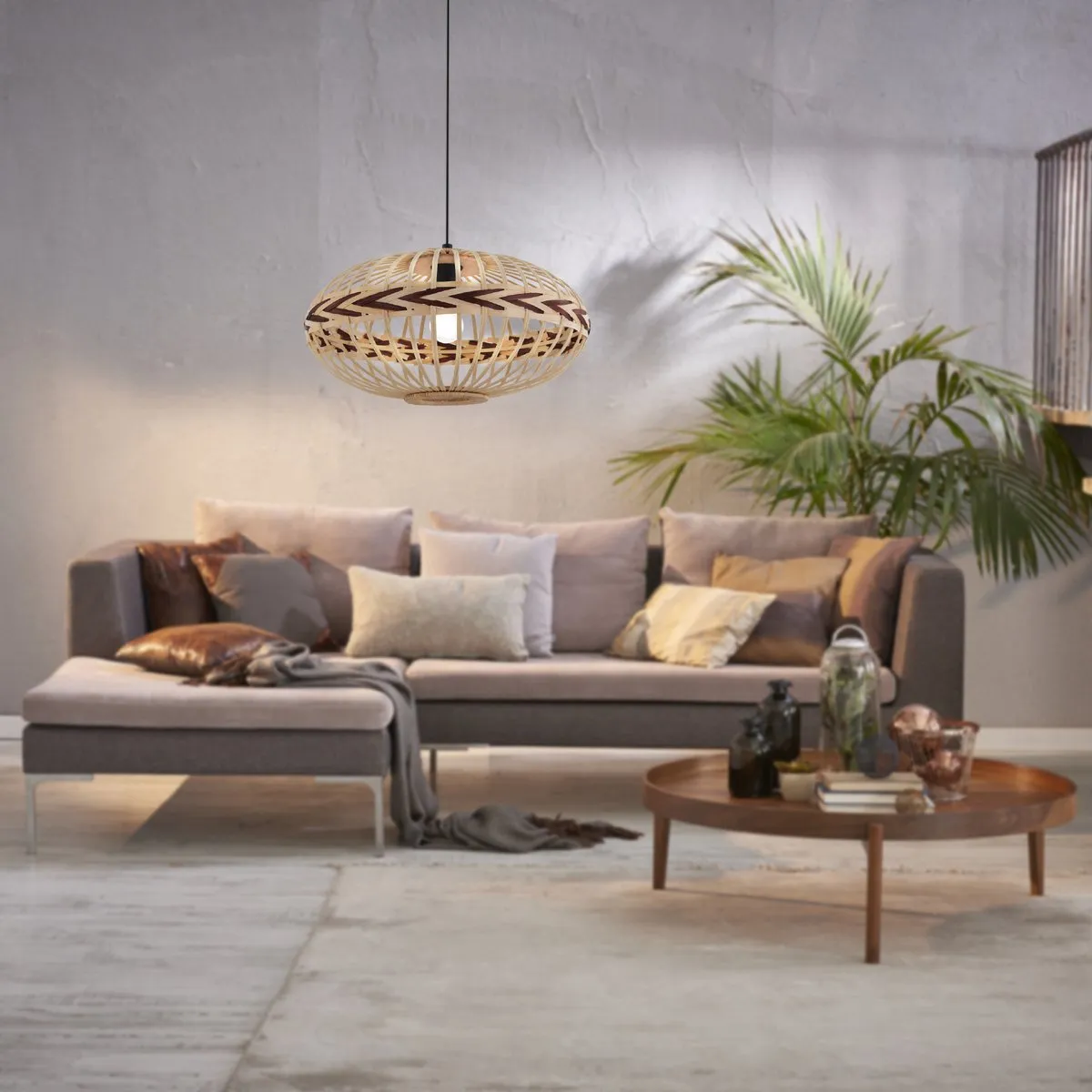 Eglo Dondarrion Hanglamp E27 - Ø50cm - Zwart - afbeelding 6 van 6