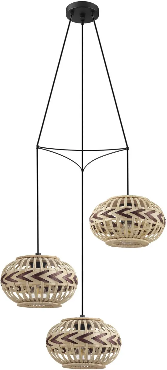 Eglo Dondarrion Hanglamp E27 - Ø50cm - Zwart