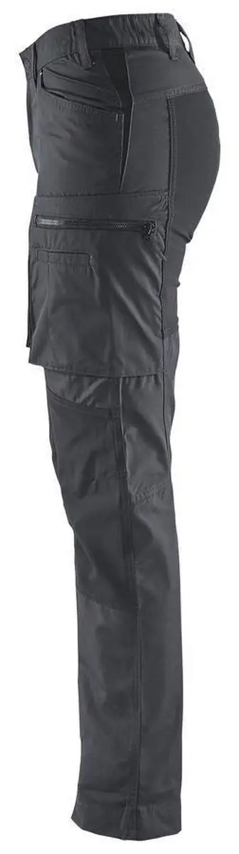 Blåkläder Dames Service Werkbroek Stretch 7159-1845 - 44 - Donkergrijs/Zwart